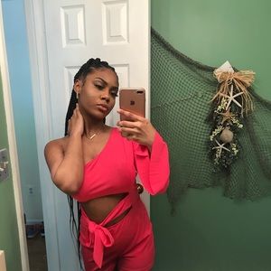 Pink jumpsuit